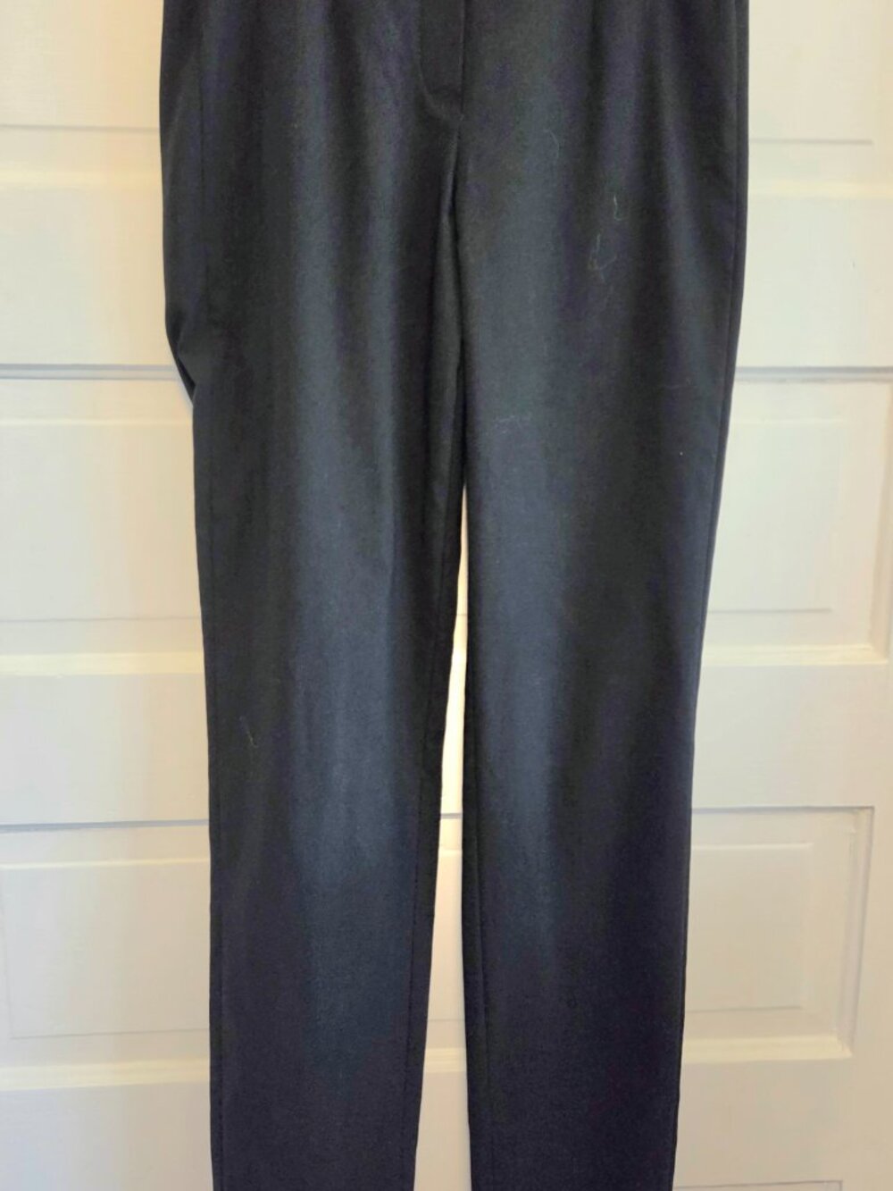 Black Lightweight Robell Slim Fit Straight Leg Pants, Size 2
